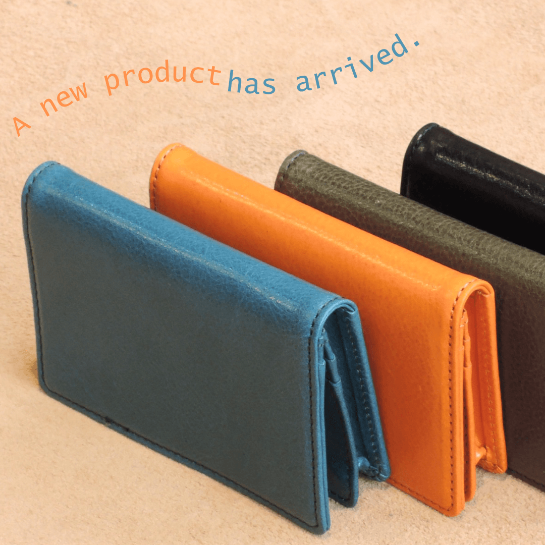 人気シリーズに新型「通しマチ名刺入れ」追加！【吉祥寺店】 - 革財布